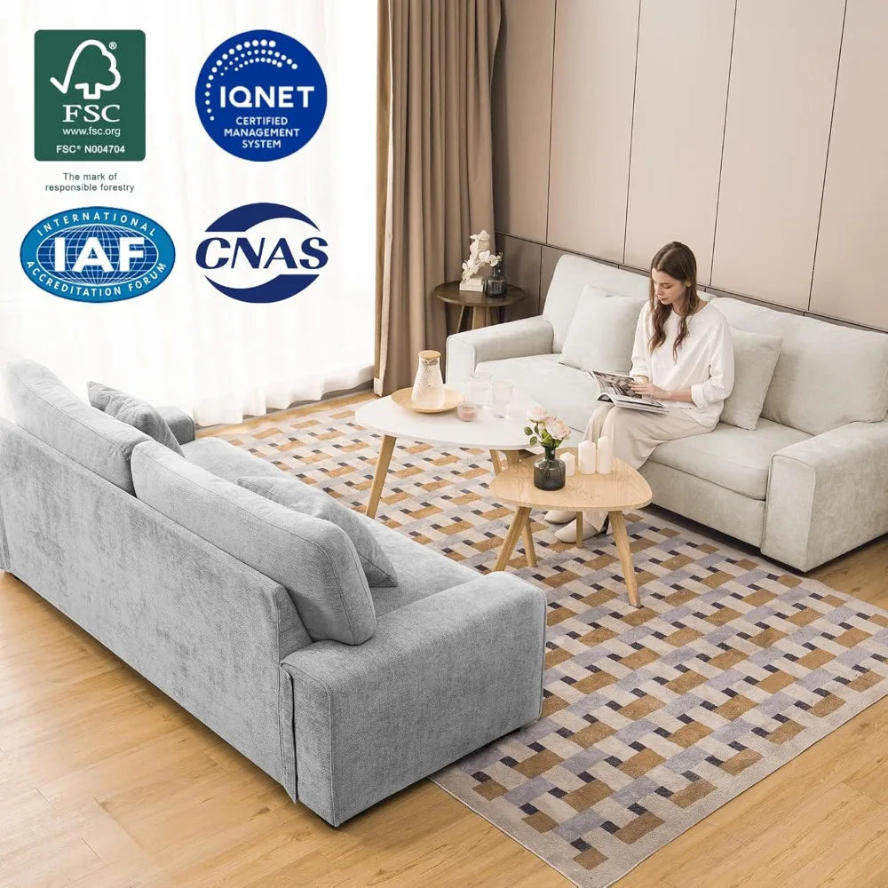 Chenille Recliner Loveseat Sofa