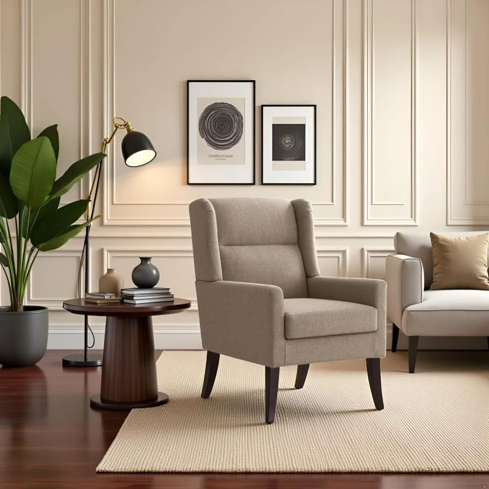 High Back Upholstered Accent Chair