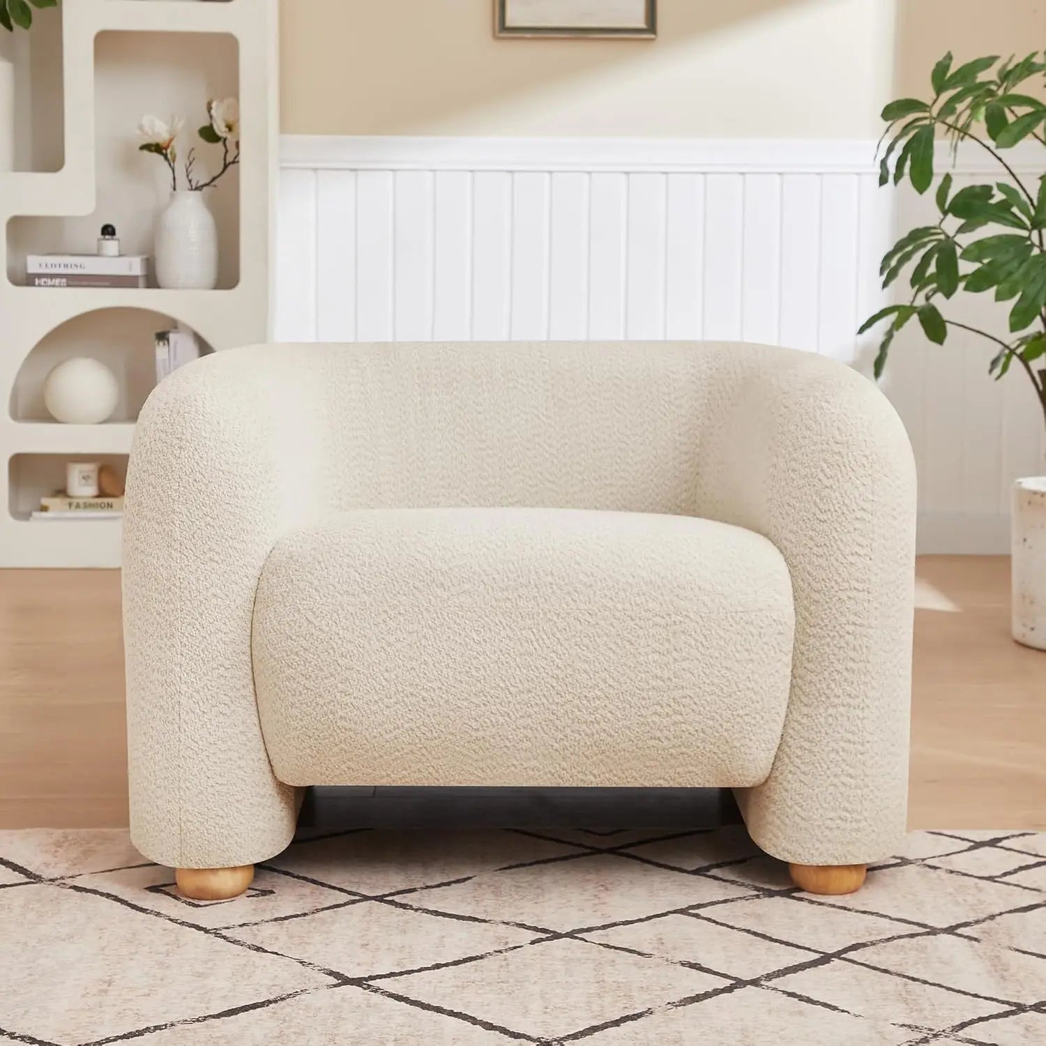 Oversized Barrel Accent Chair