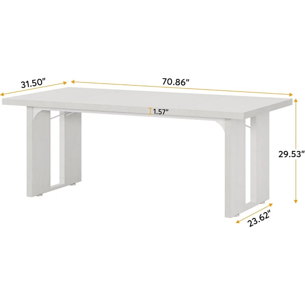 Rustic Farmhouse Dining Table (6–8 Seater)