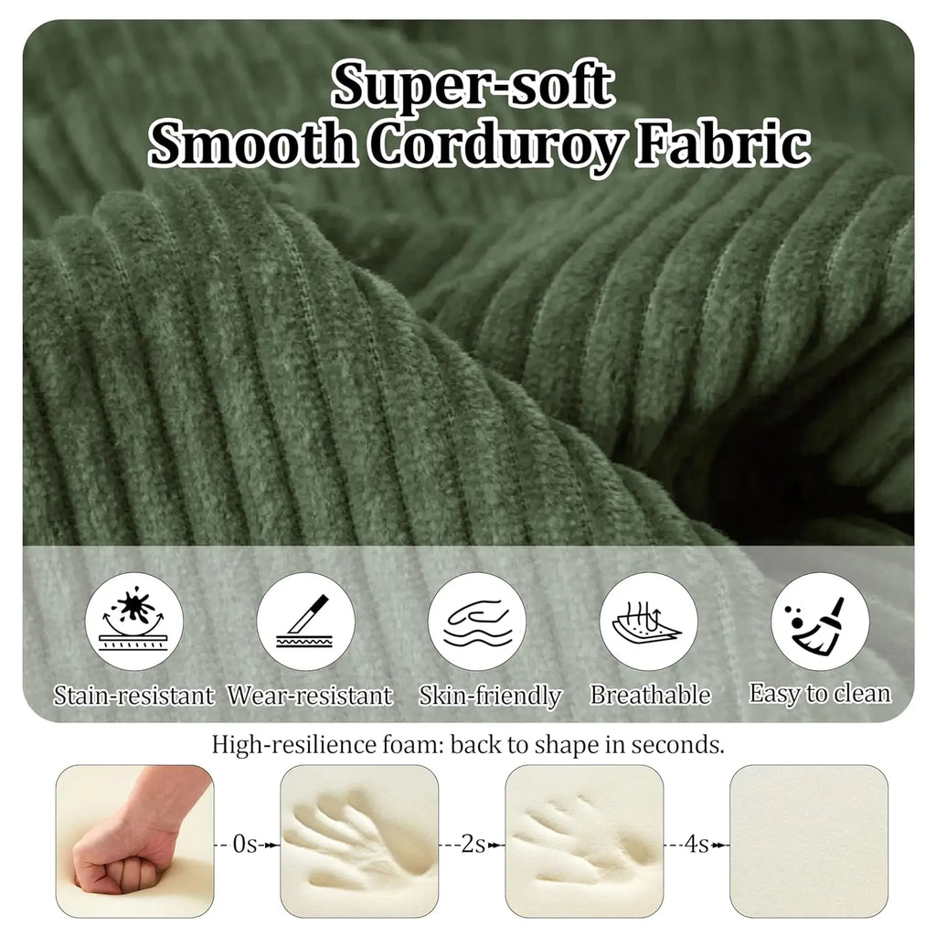 Convertible Corduroy Sofa Bed