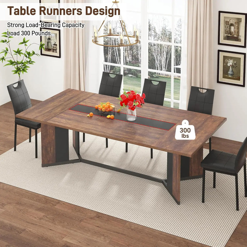 Large Farmhouse Dining Table (6–8 Seater)