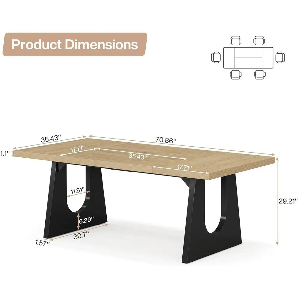 Rustic Oak Dining Table (6–8 Seater)