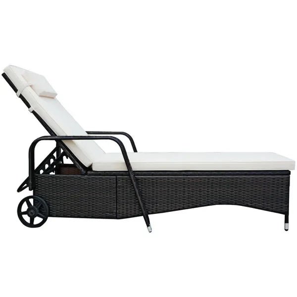 Reclining Wicker Chaise Lounge