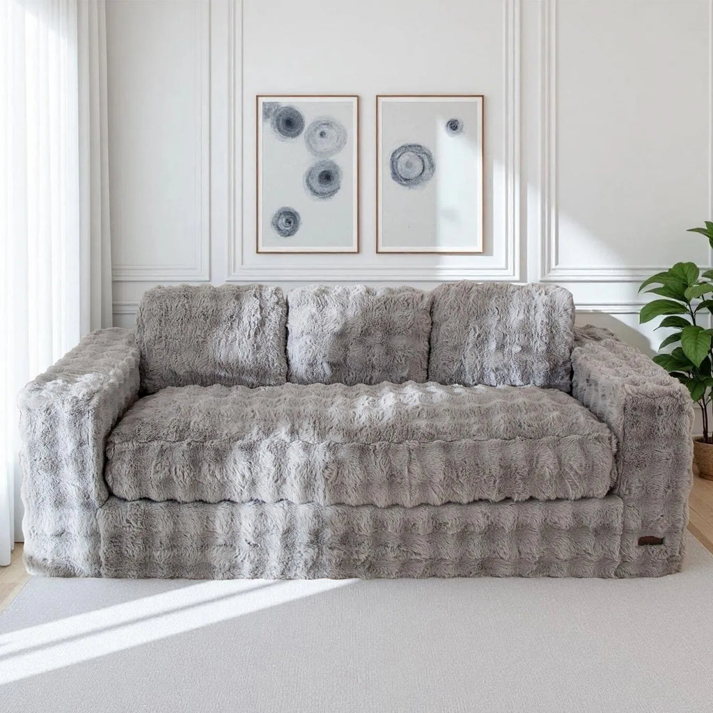 Floor Sofa Bed with Pillows