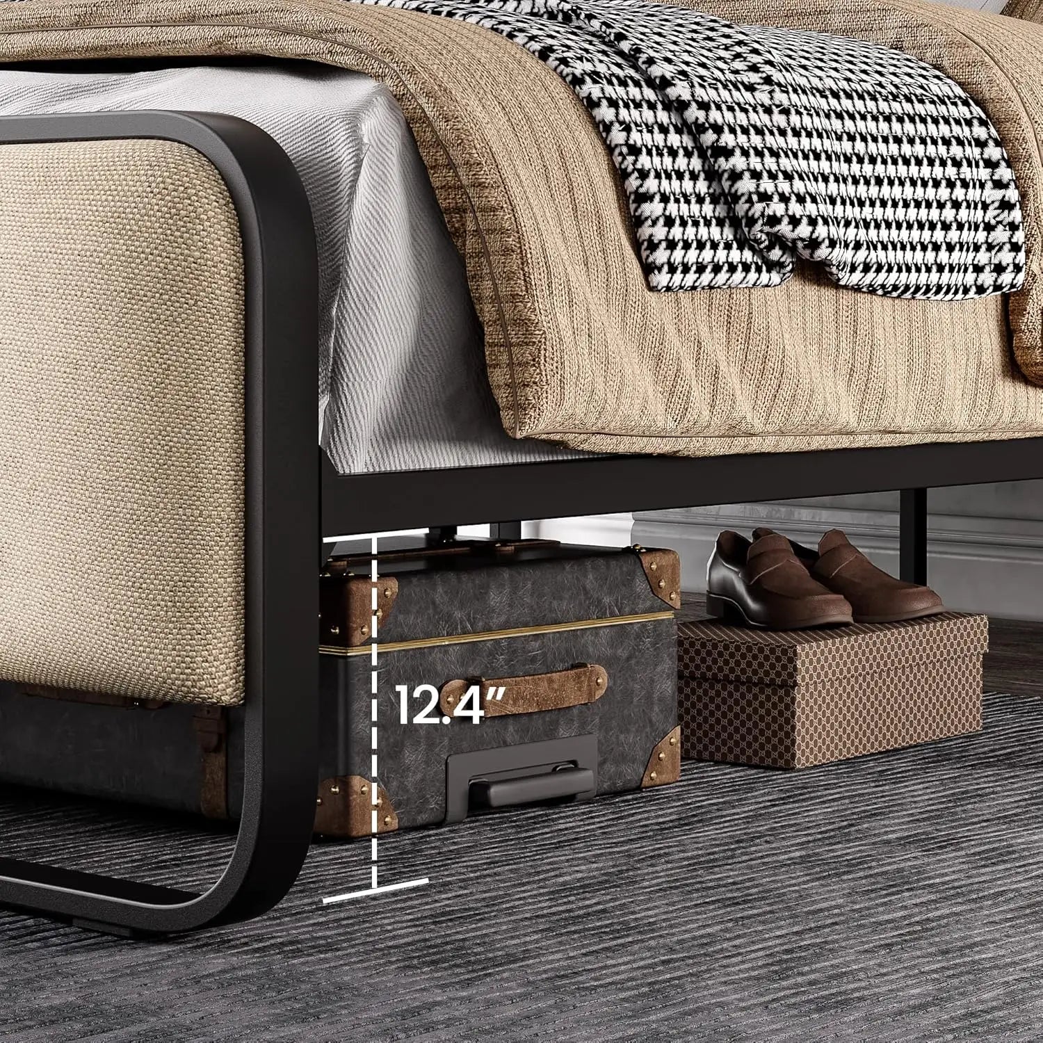 Queen Platform Bed with Storage