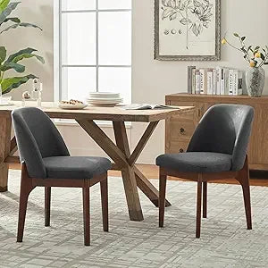 Faux Leather Dining Chairs (Set of 2)
