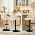 Adjustable PU Bar Stools (Set of 3)