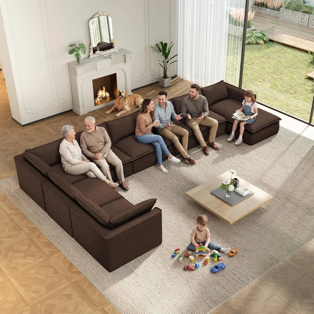 7-Seater Modular Sectional Sofa