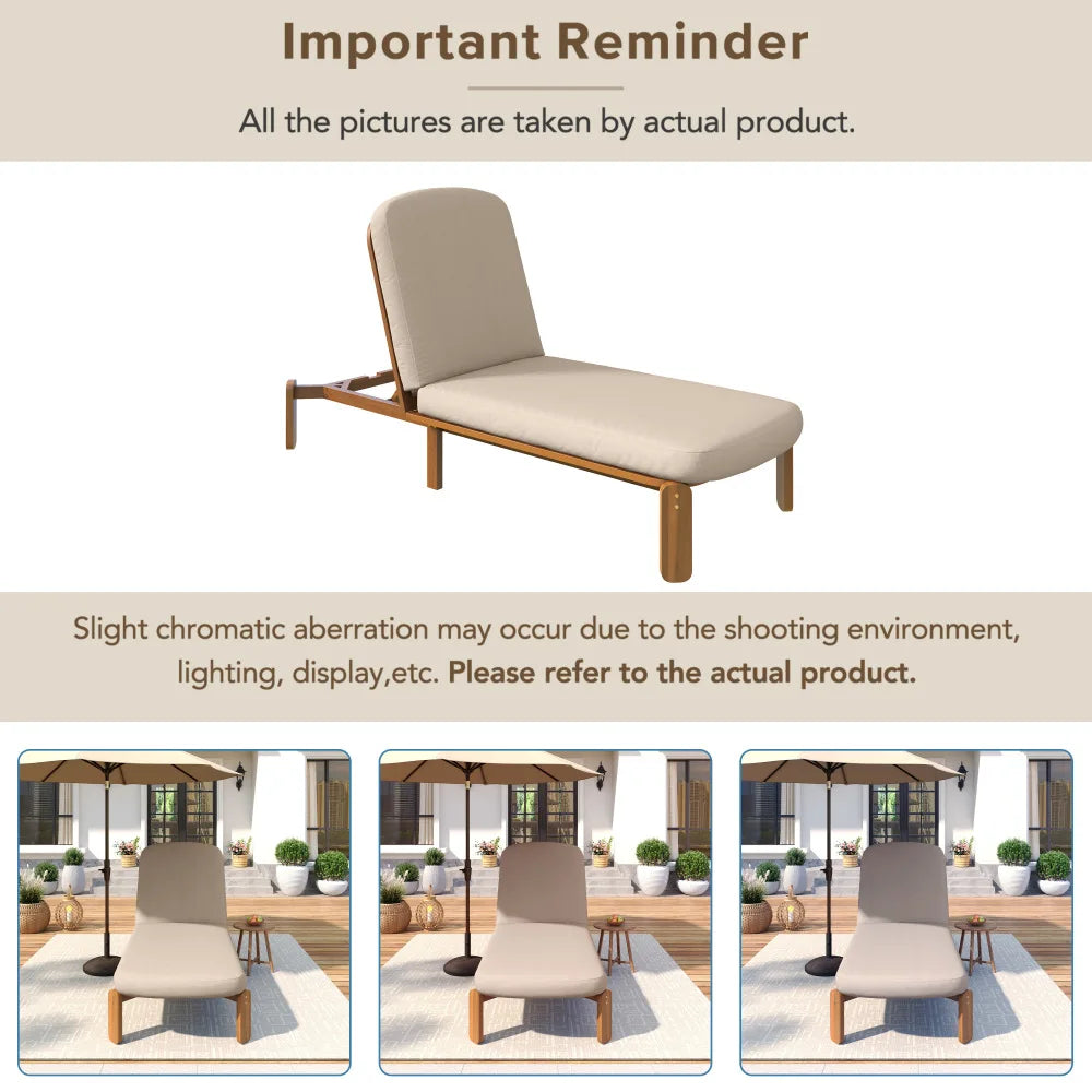 Adjustable Outdoor Chaise Lounge