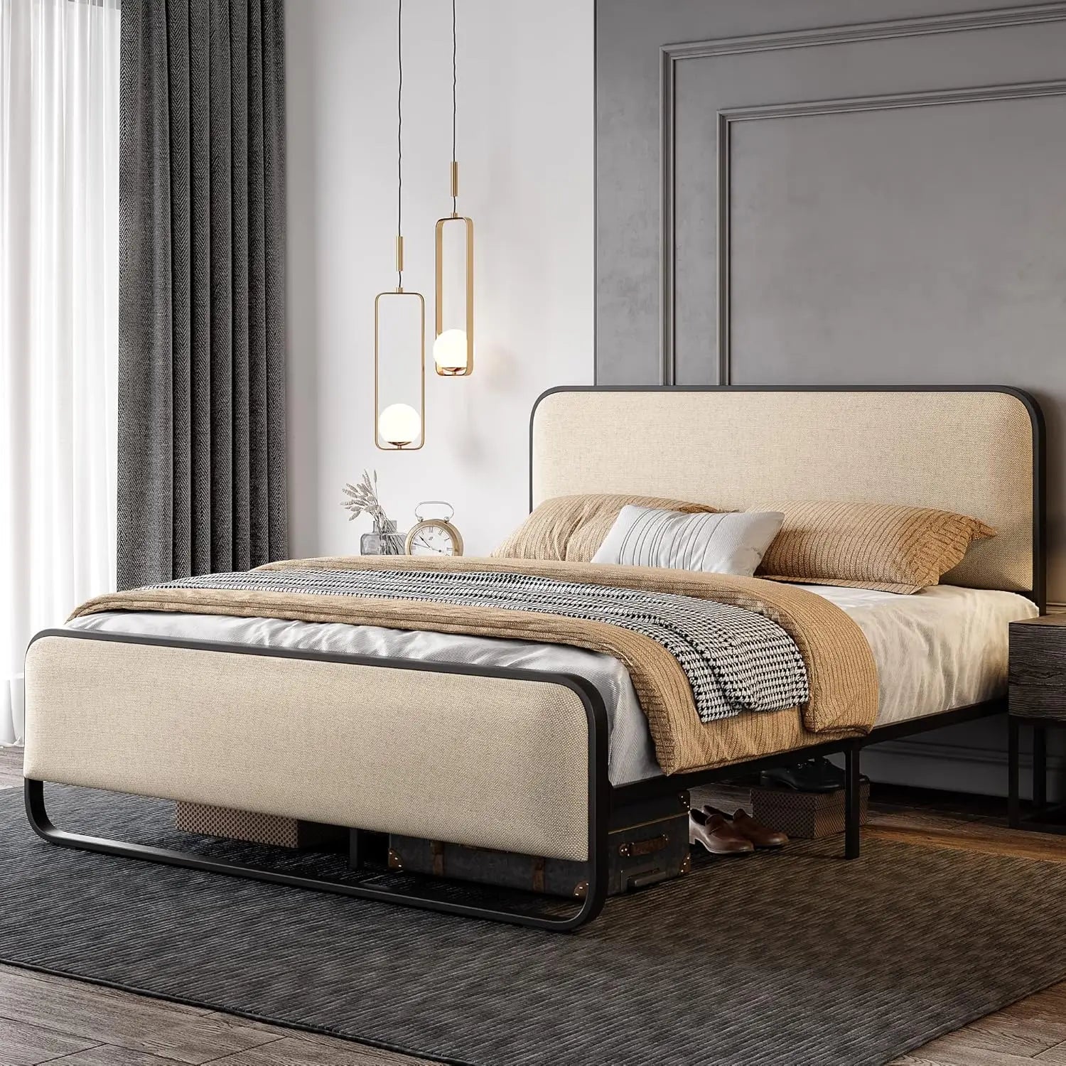 Queen Platform Bed with Storage