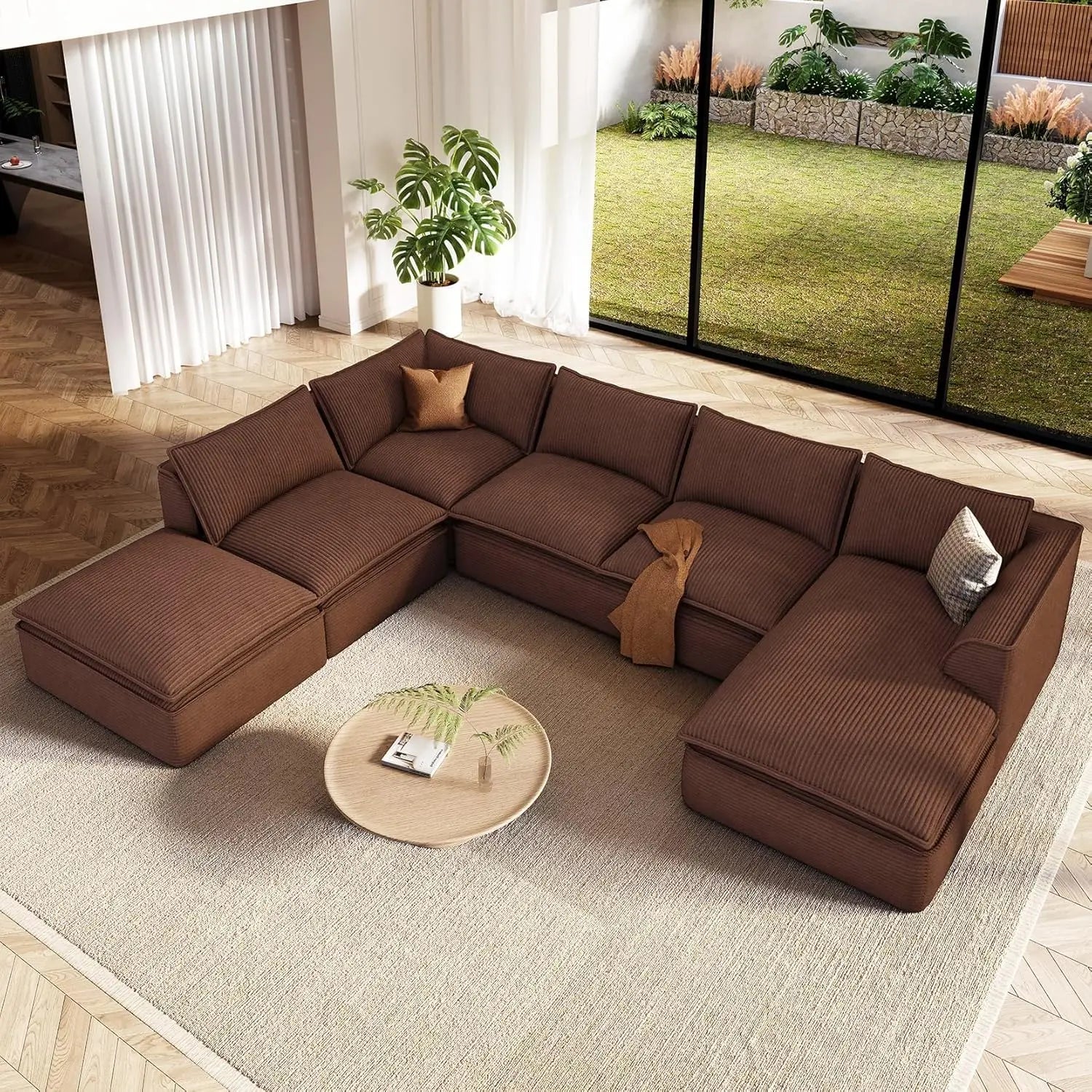 7-Seater Modular Sectional Sofa