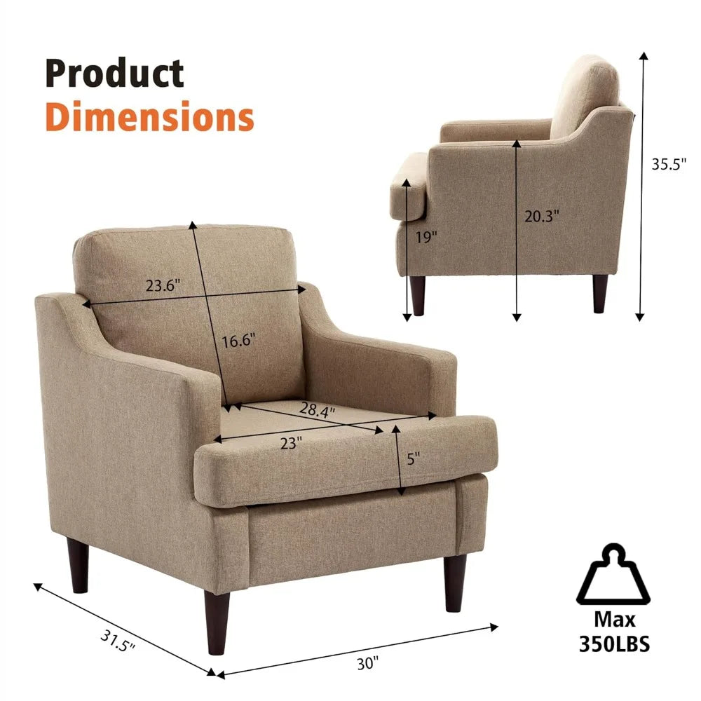 Mid-Century Accent Armchair
