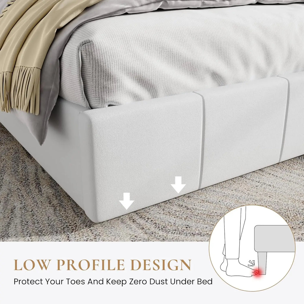Velvet Upholstered Bed Frame
