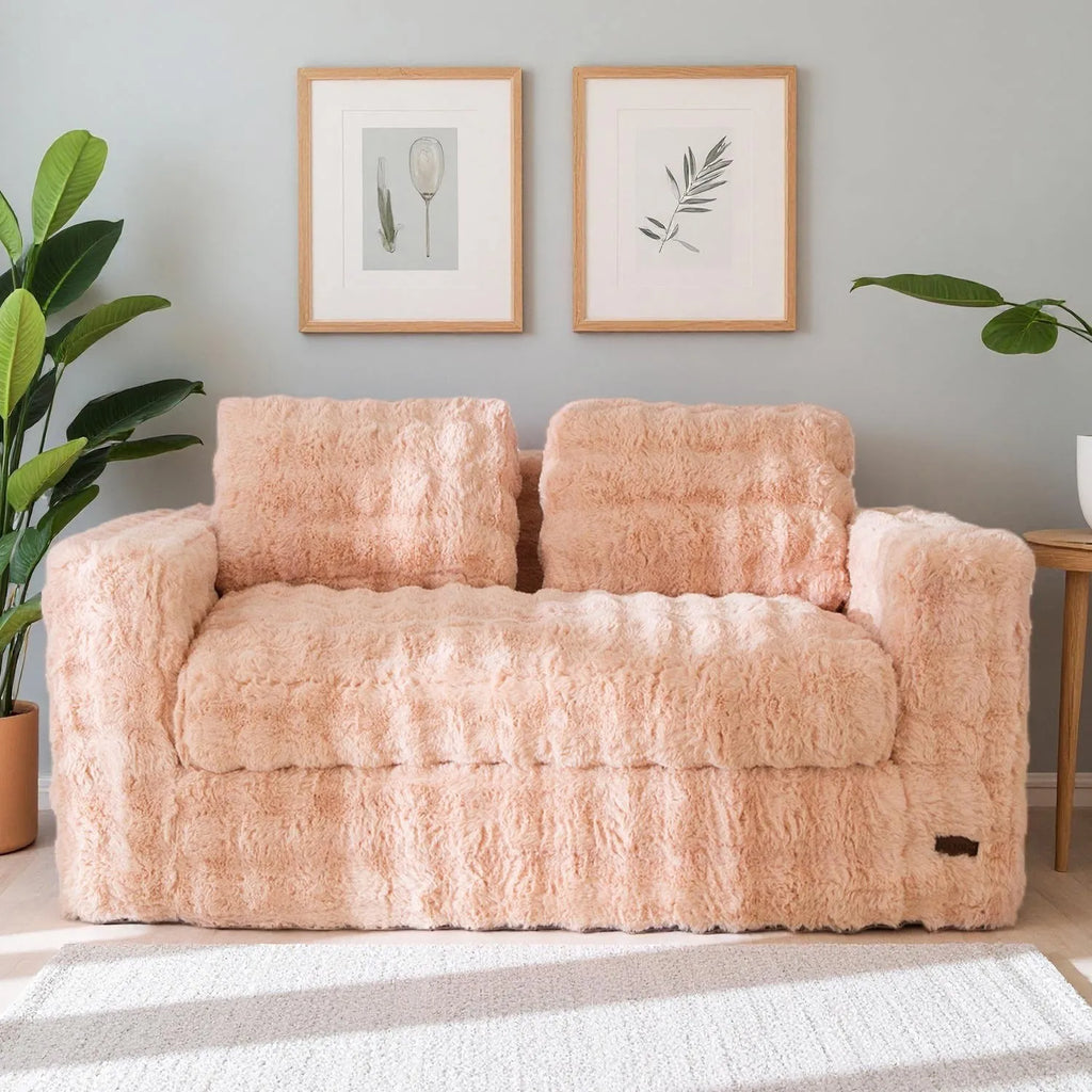 Floor Sofa Bed with Pillows