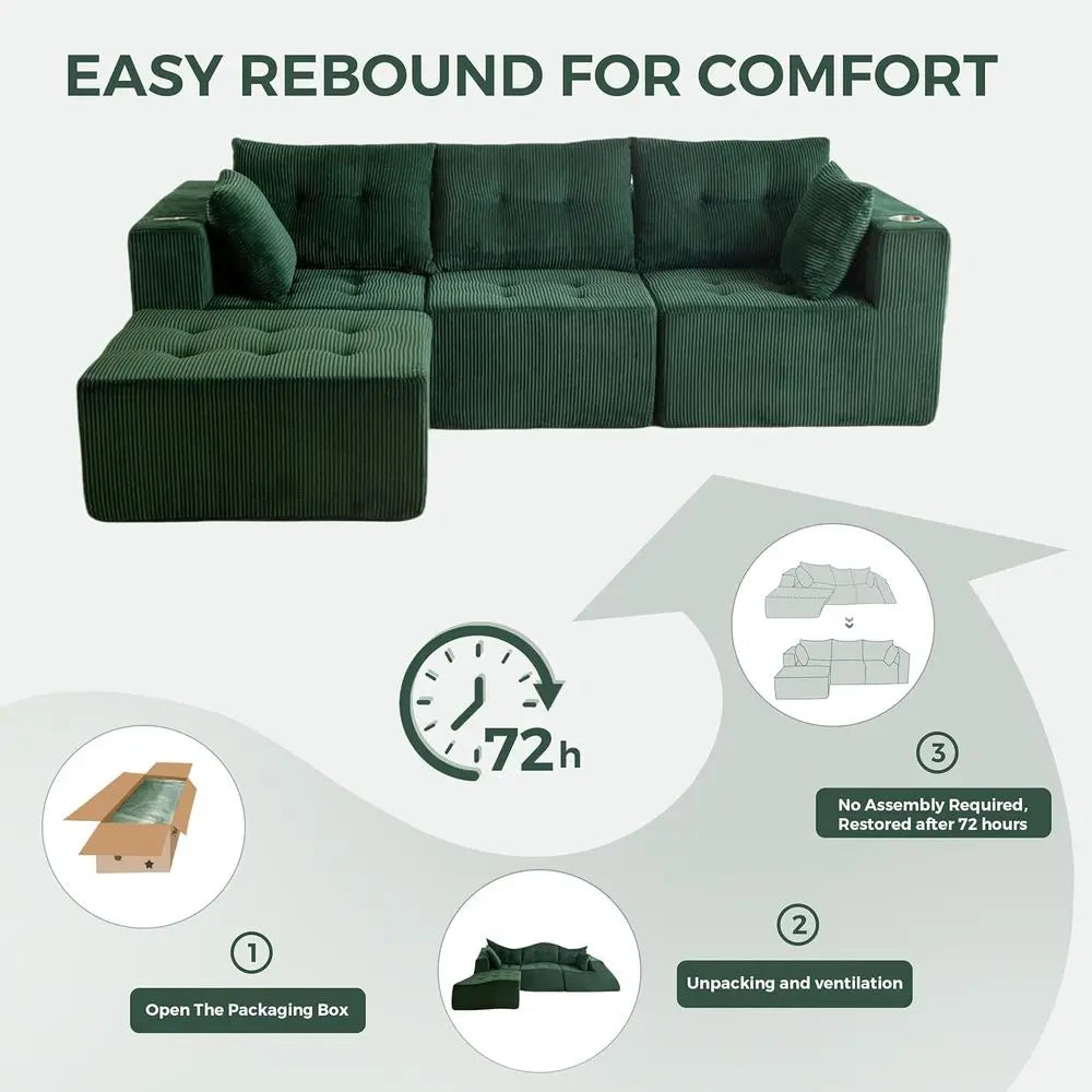 Modular Cloud Sectional Sofa