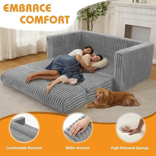 2-in-1 Folding Sofa Bed
