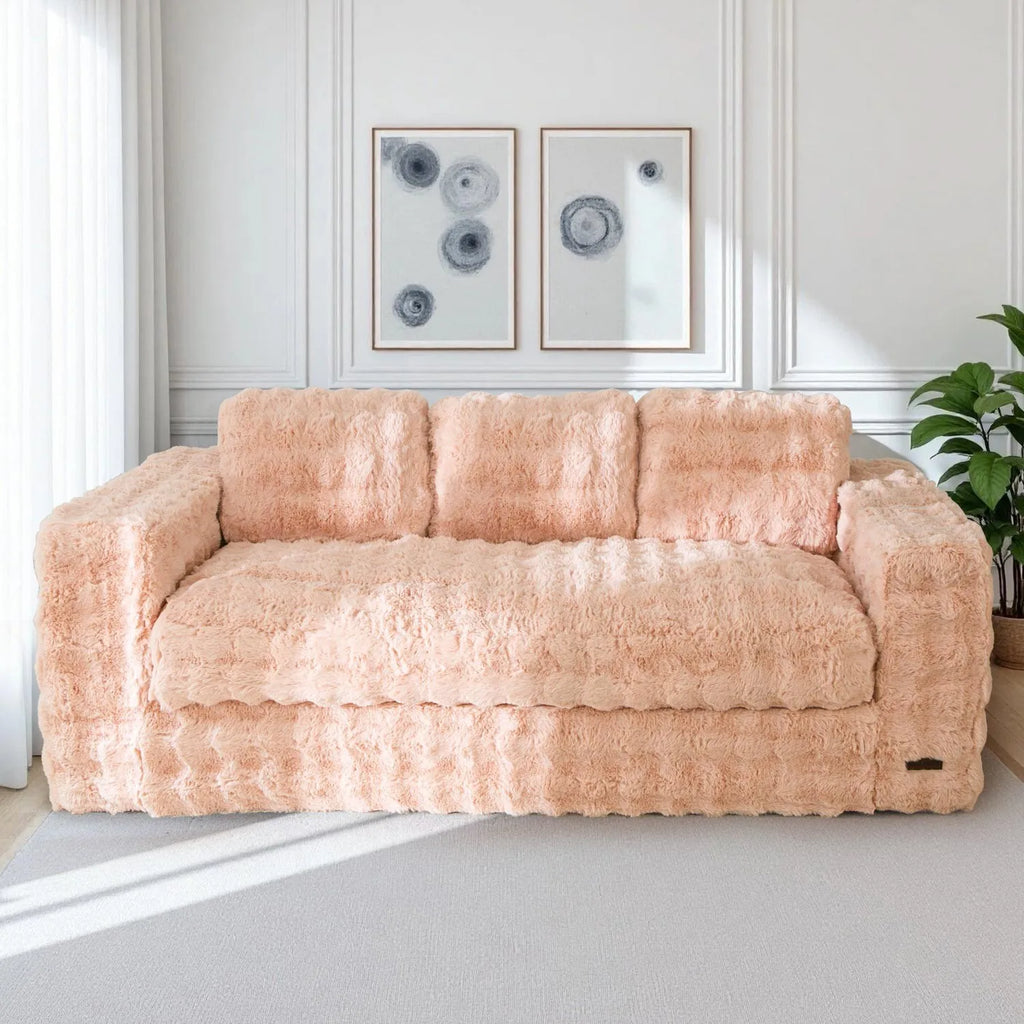 Floor Sofa Bed with Pillows