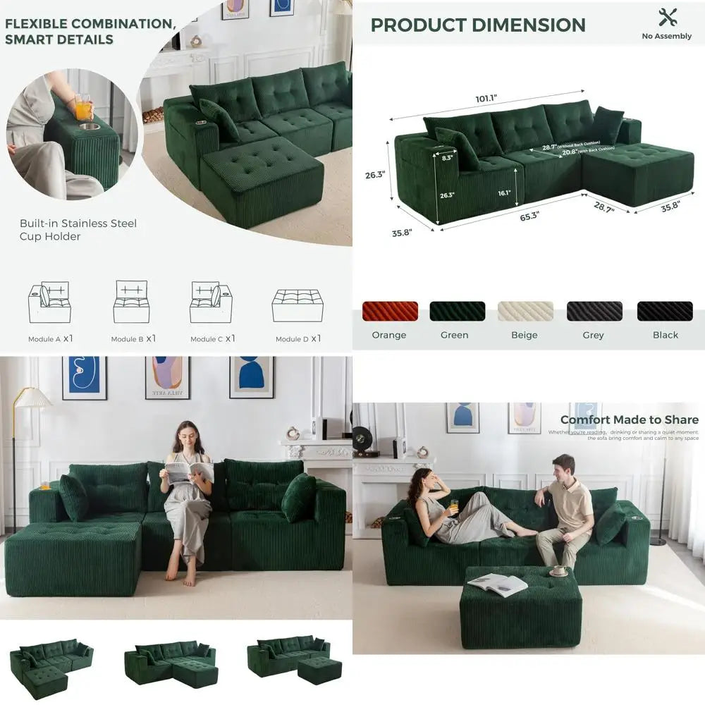 Modular Cloud Sectional Sofa