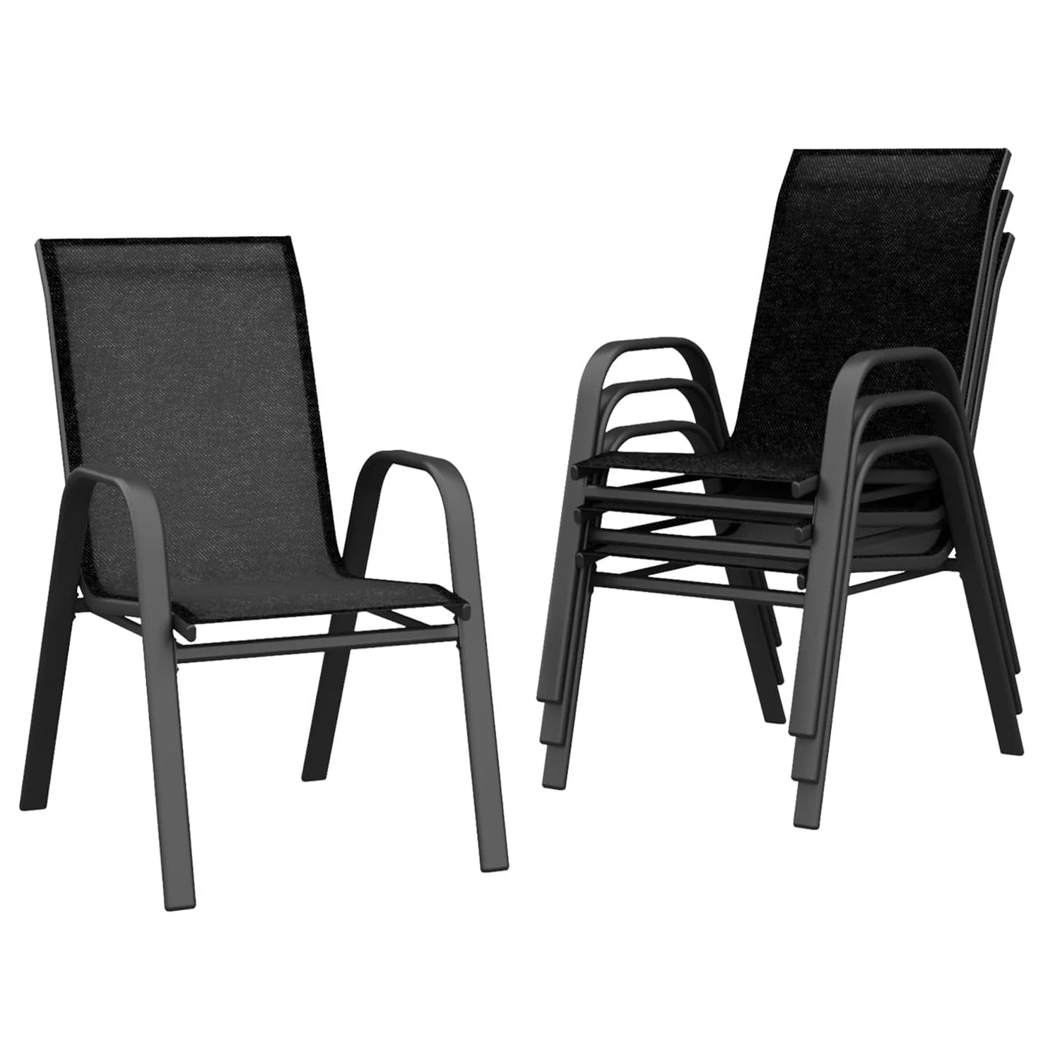 Stackable Patio Dining Chairs (Set of 4)