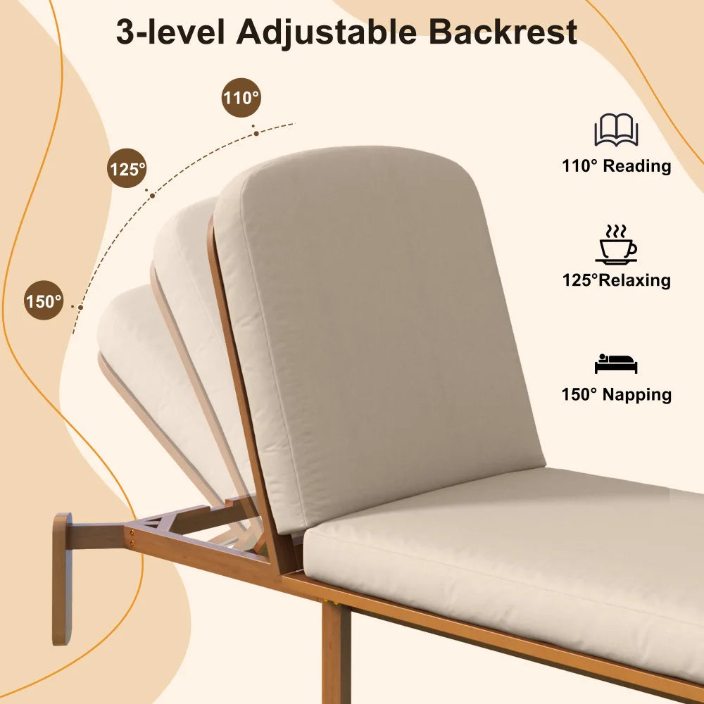Adjustable Outdoor Chaise Lounge