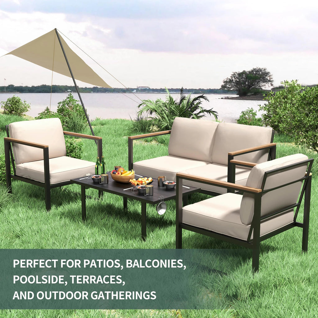 4-Piece Patio Conversation Set
