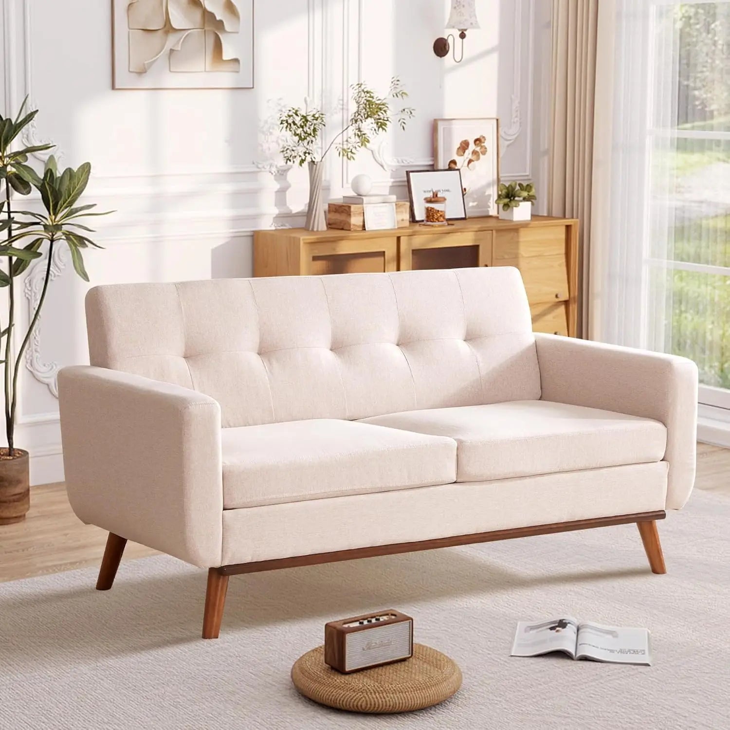 Mid-Century Loveseat Sofa