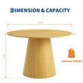 43" Round Pedestal Dining Table
