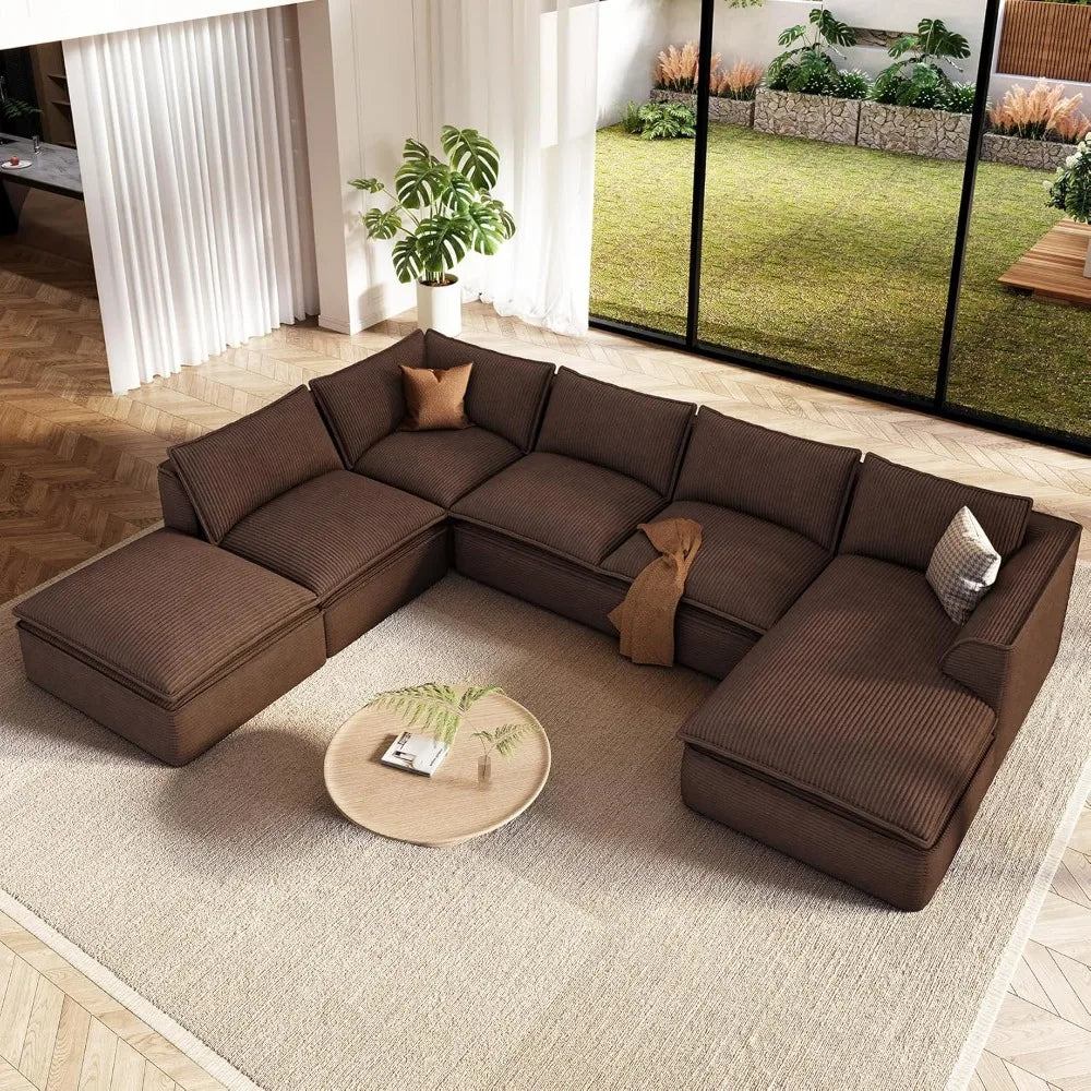 7-Seater Modular Sectional Sofa