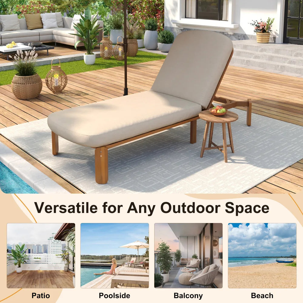 Adjustable Outdoor Chaise Lounge
