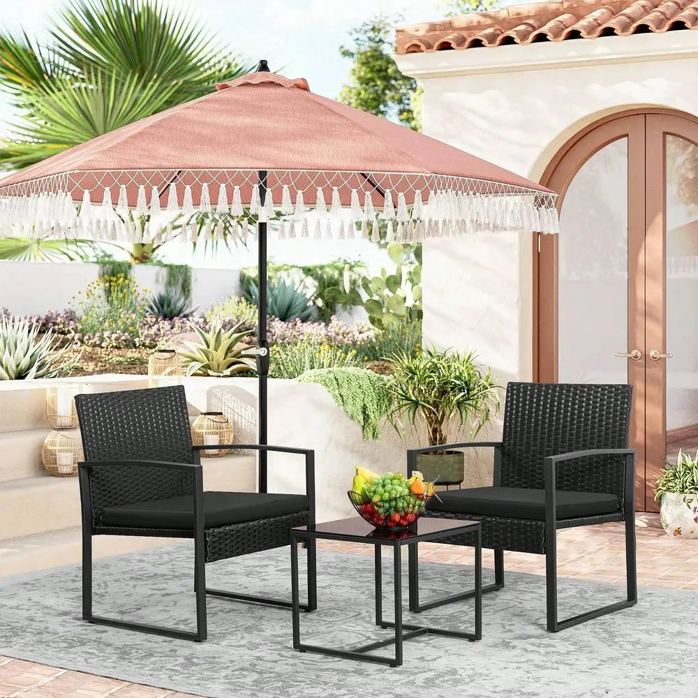 2-Piece Rattan Patio Set
