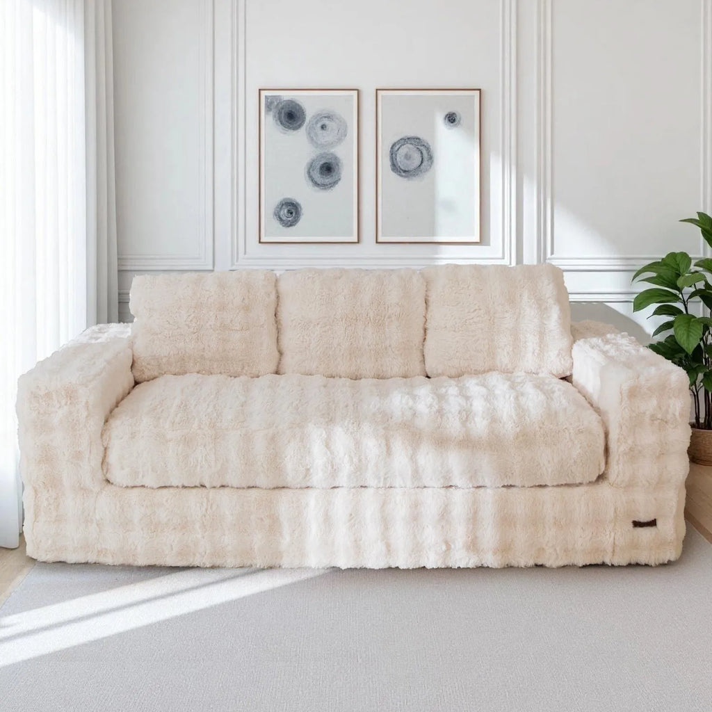 Floor Sofa Bed with Pillows