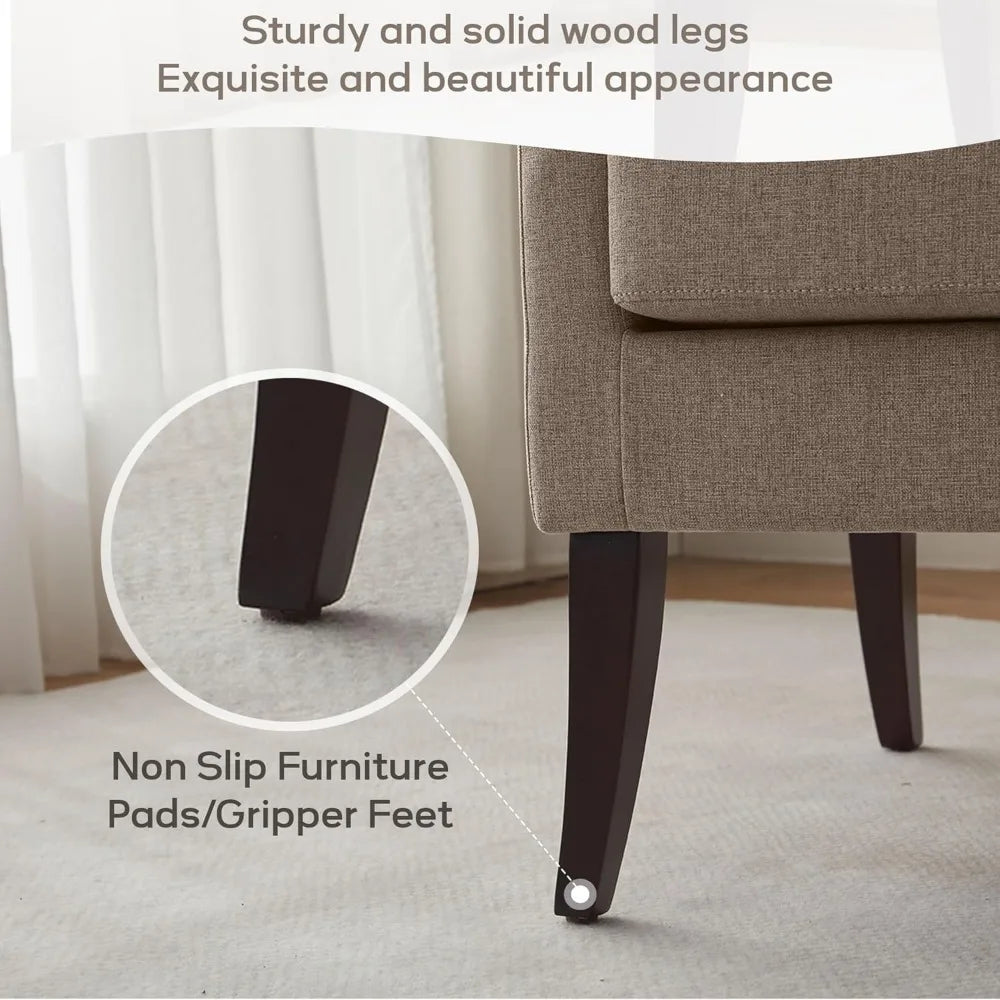 High Back Upholstered Accent Chair