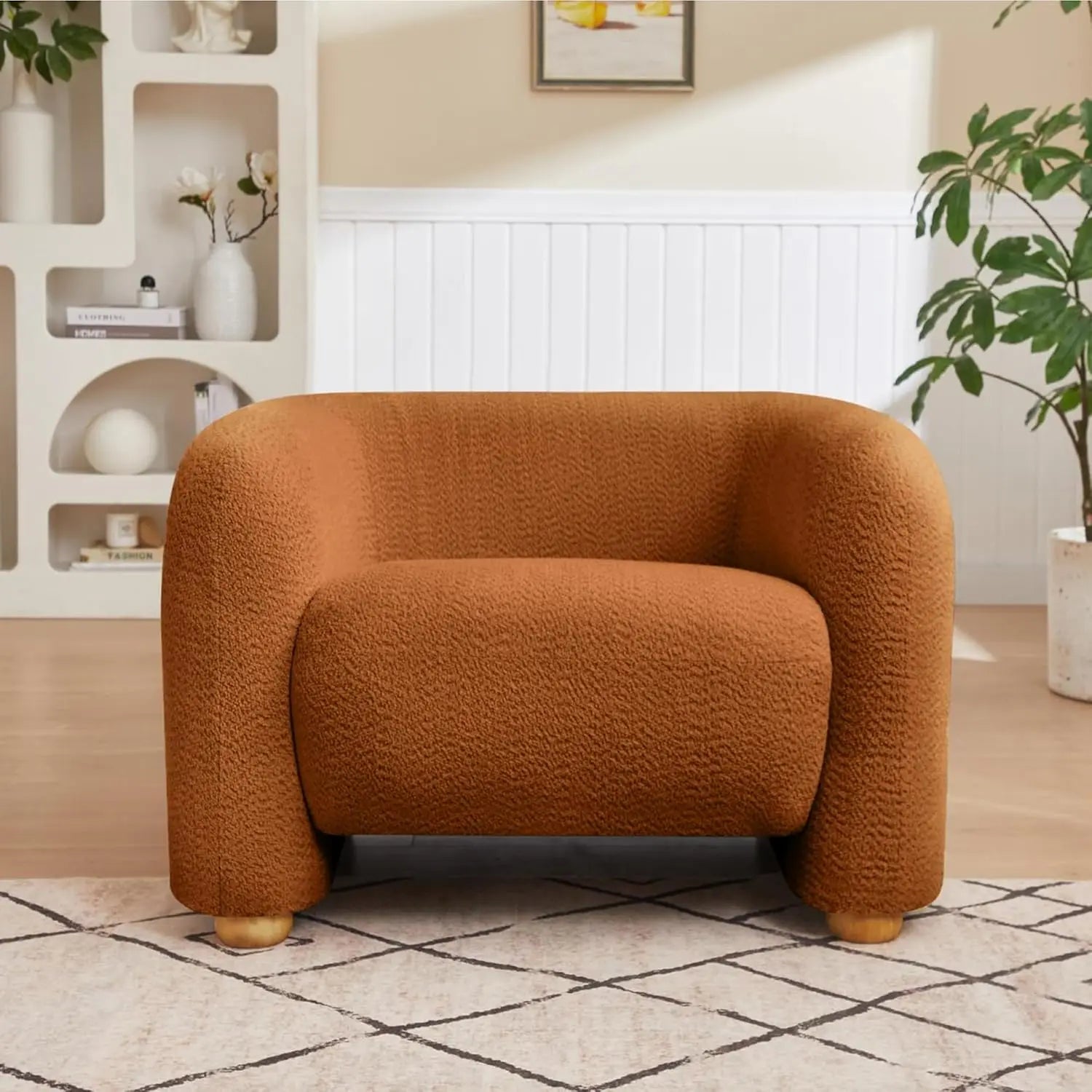 Oversized Barrel Accent Chair
