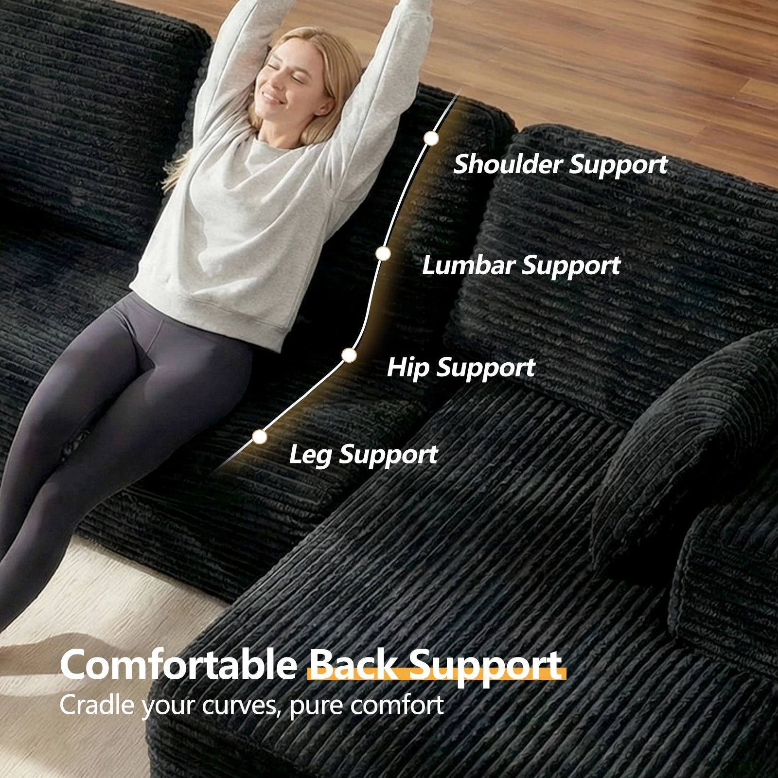 L-Shaped Cloud Sectional Sofa