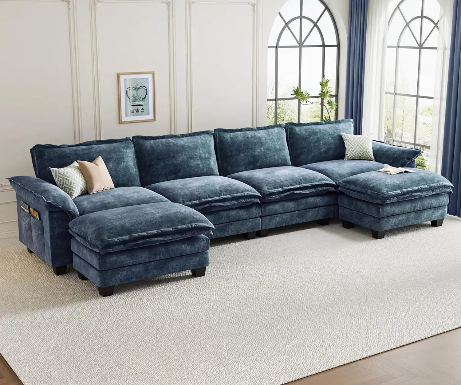 U-Shaped Modular Sectional Sofa