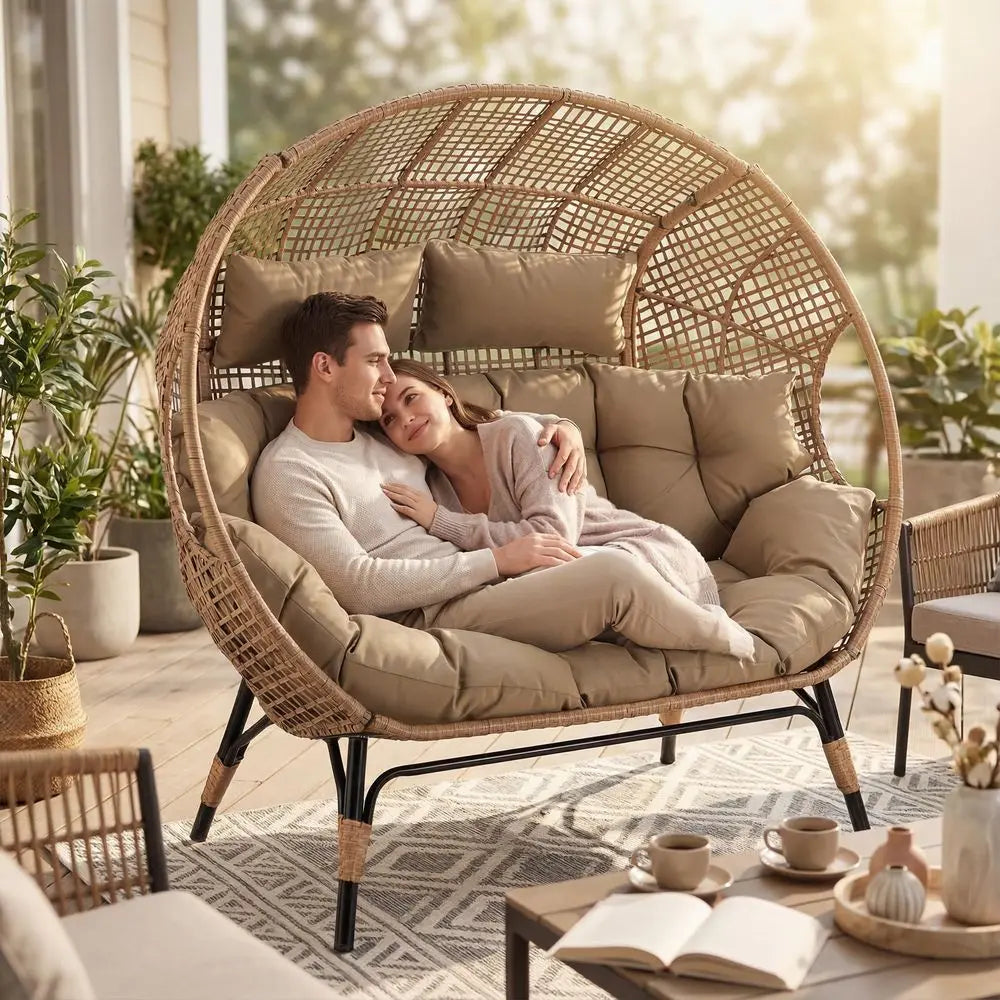 Double Egg Patio Chair