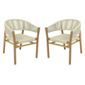 Outdoor Rattan Accent Chairs (Set of 2)