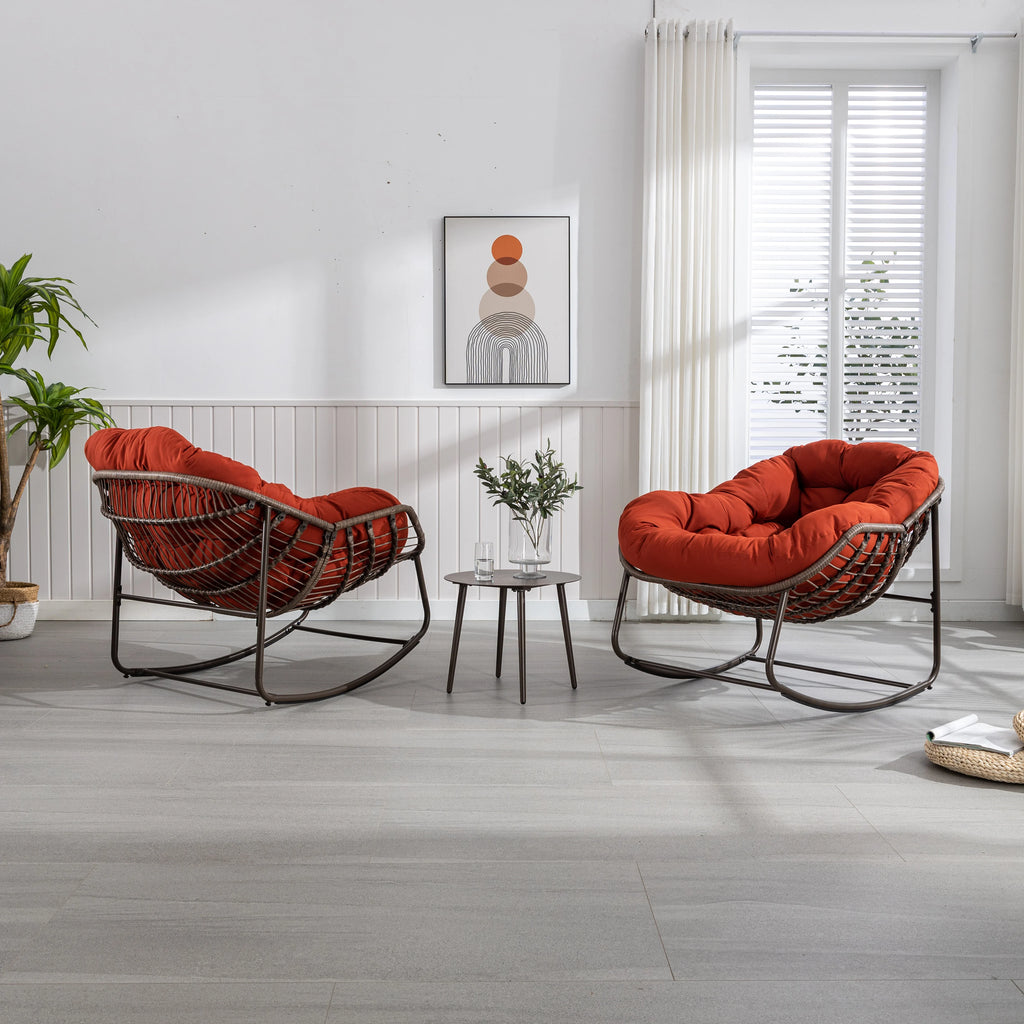 Outdoor Rattan Rocking Chair