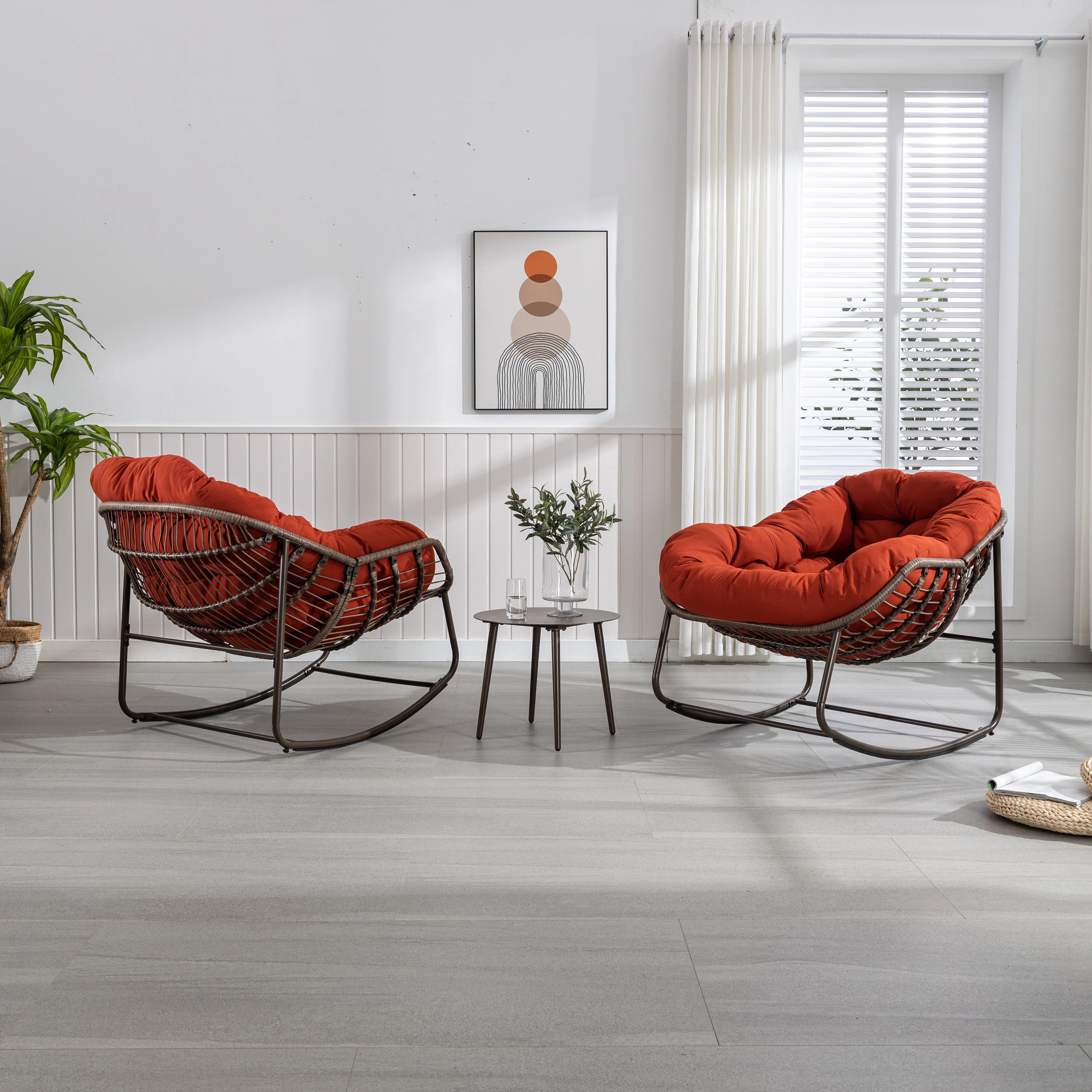 Outdoor Rattan Rocking Chair