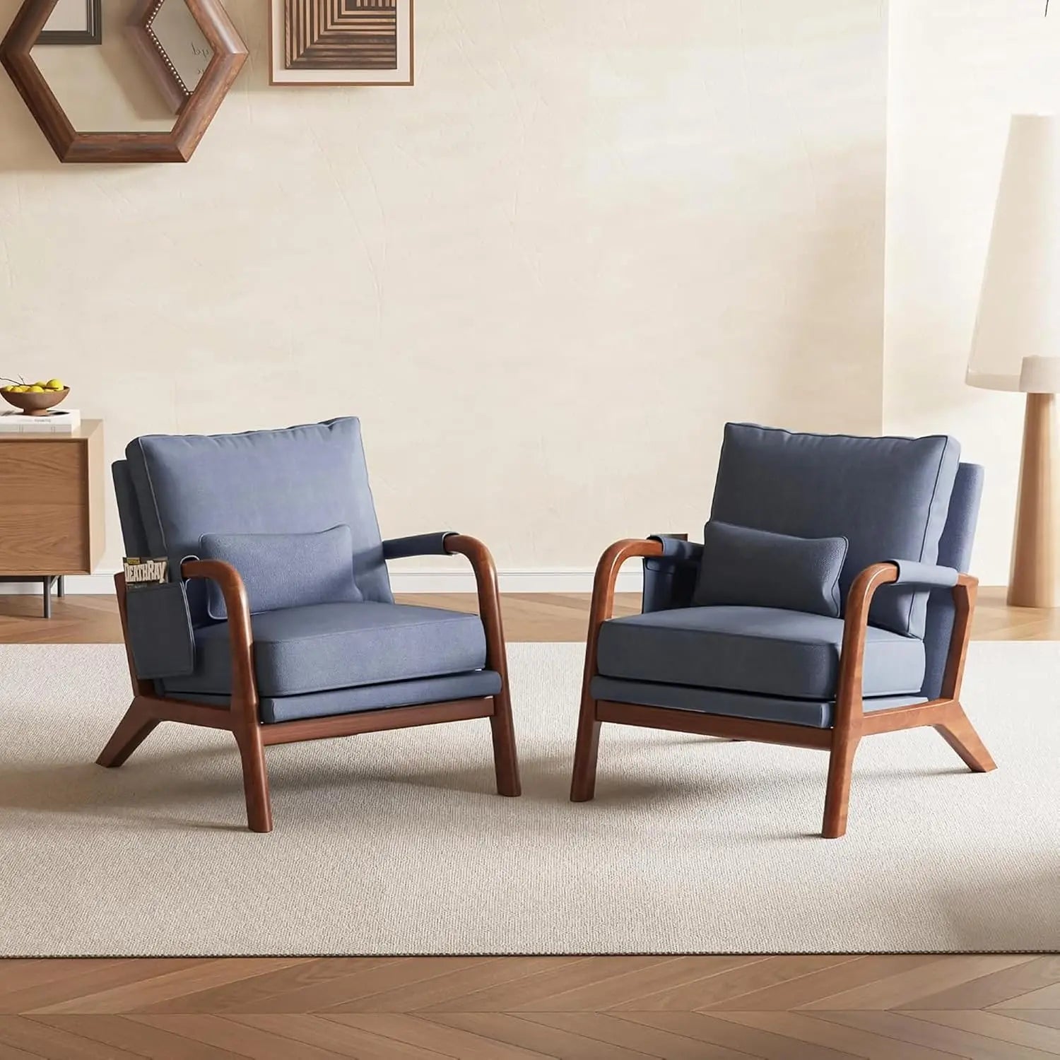 Mid-Century Accent Chairs (Set of 2)