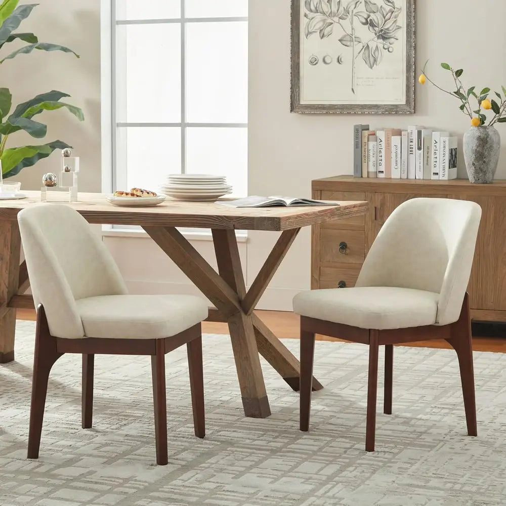 Faux Leather Dining Chairs (Set of 2)