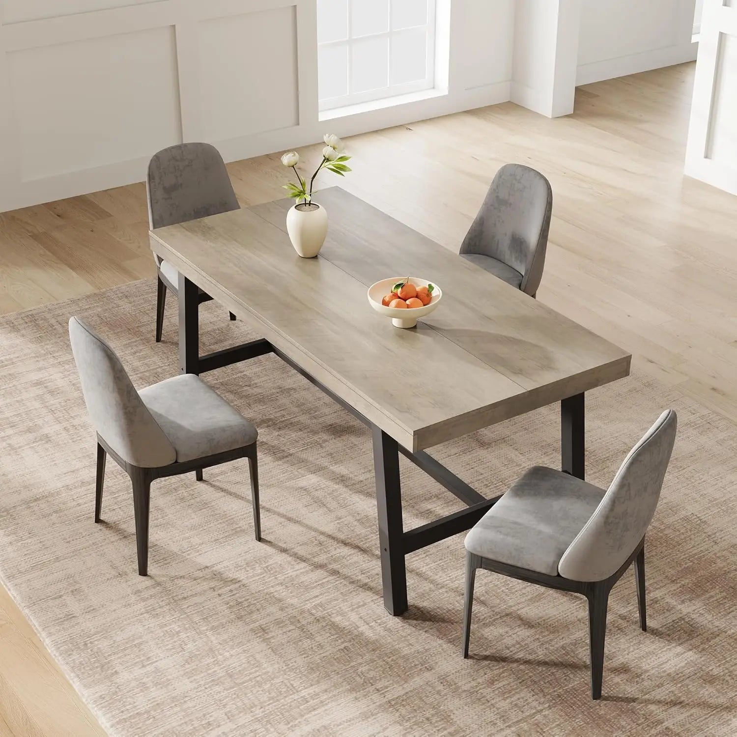Industrial Dining Table (4–6 Seater)
