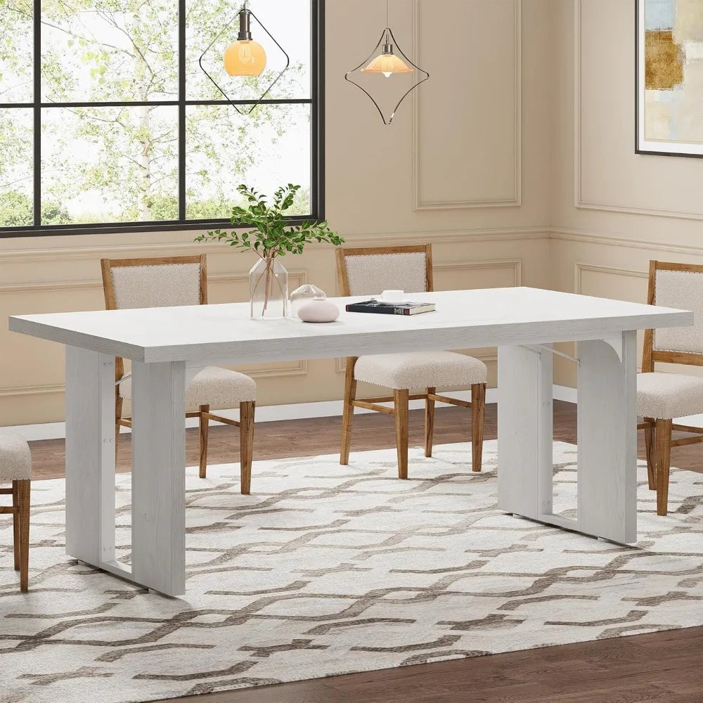 Rustic Farmhouse Dining Table (6–8 Seater)