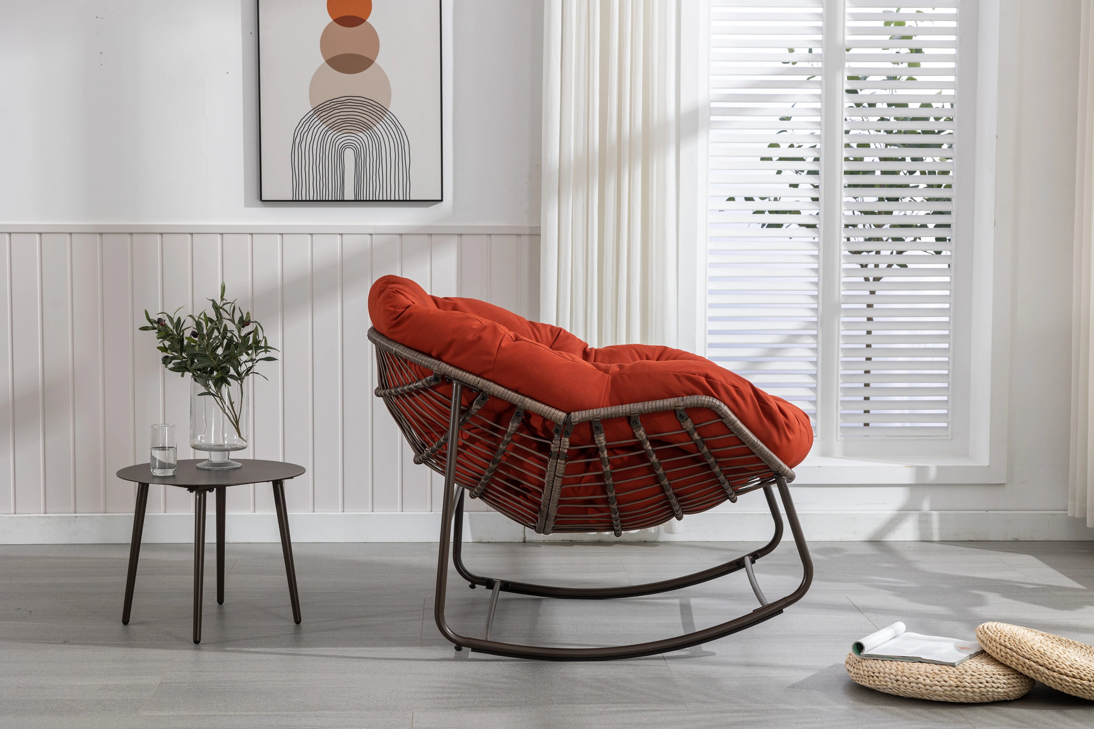 Outdoor Rattan Rocking Chair