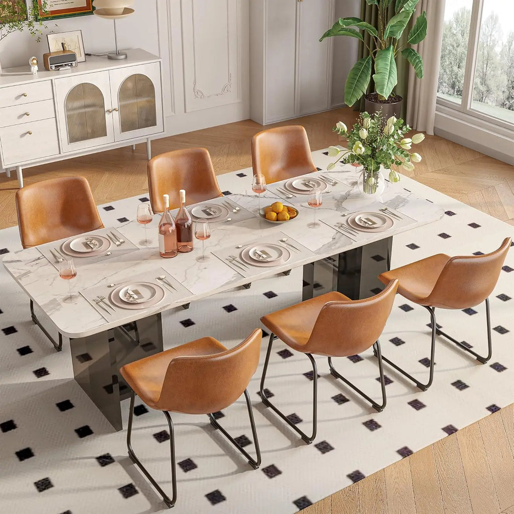 PU Leather Dining Chairs (Set of 4)