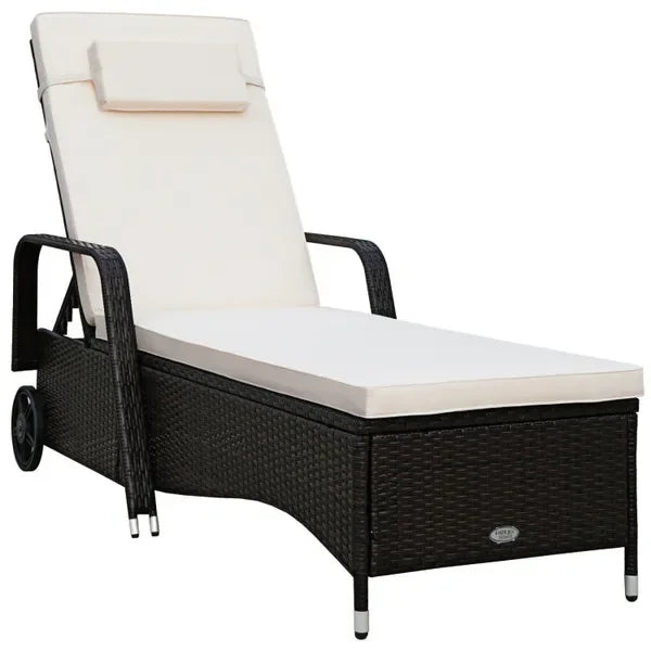 Reclining Wicker Chaise Lounge