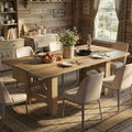 Solid Wood Dining Table (6–8 Seater)