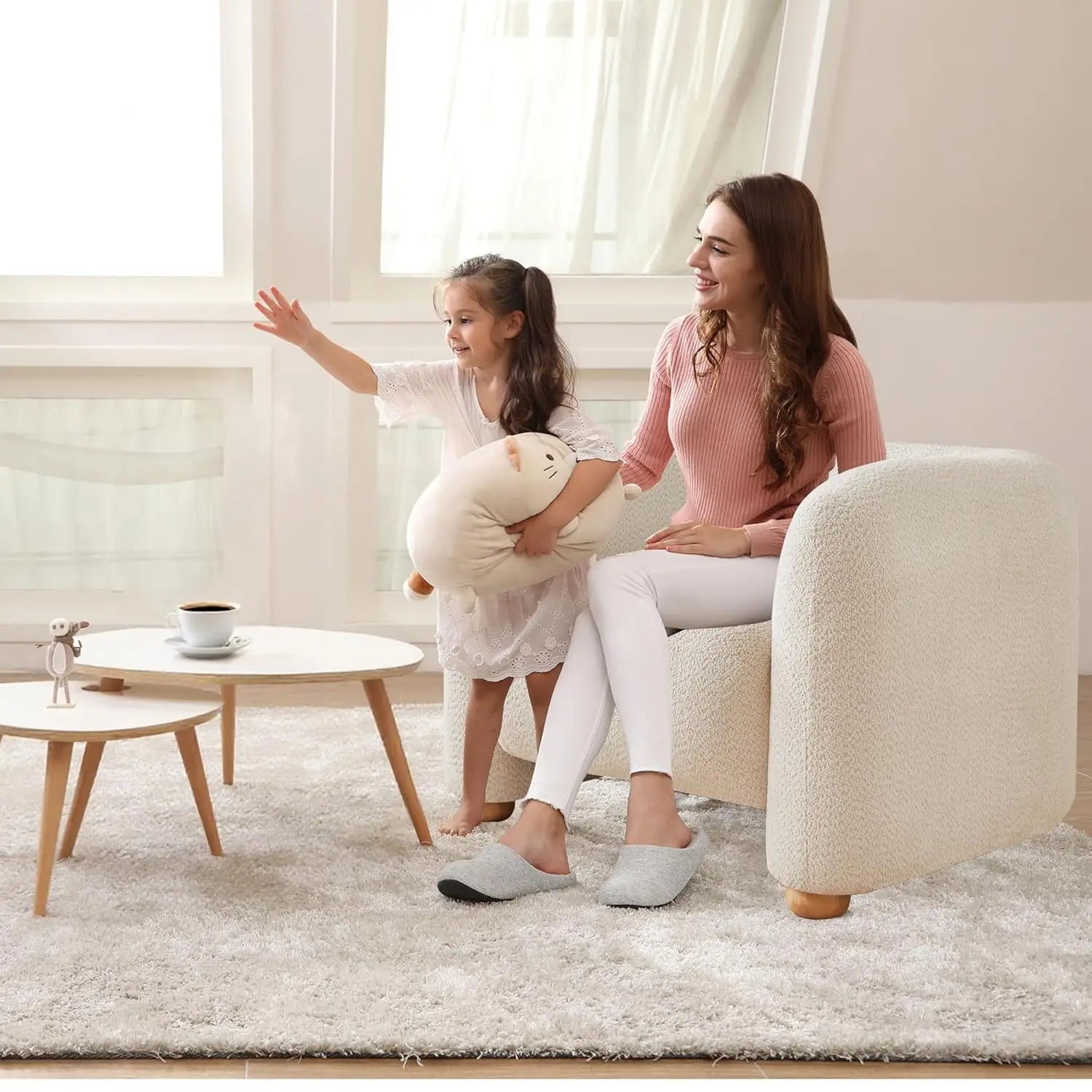 Oversized Barrel Accent Chair