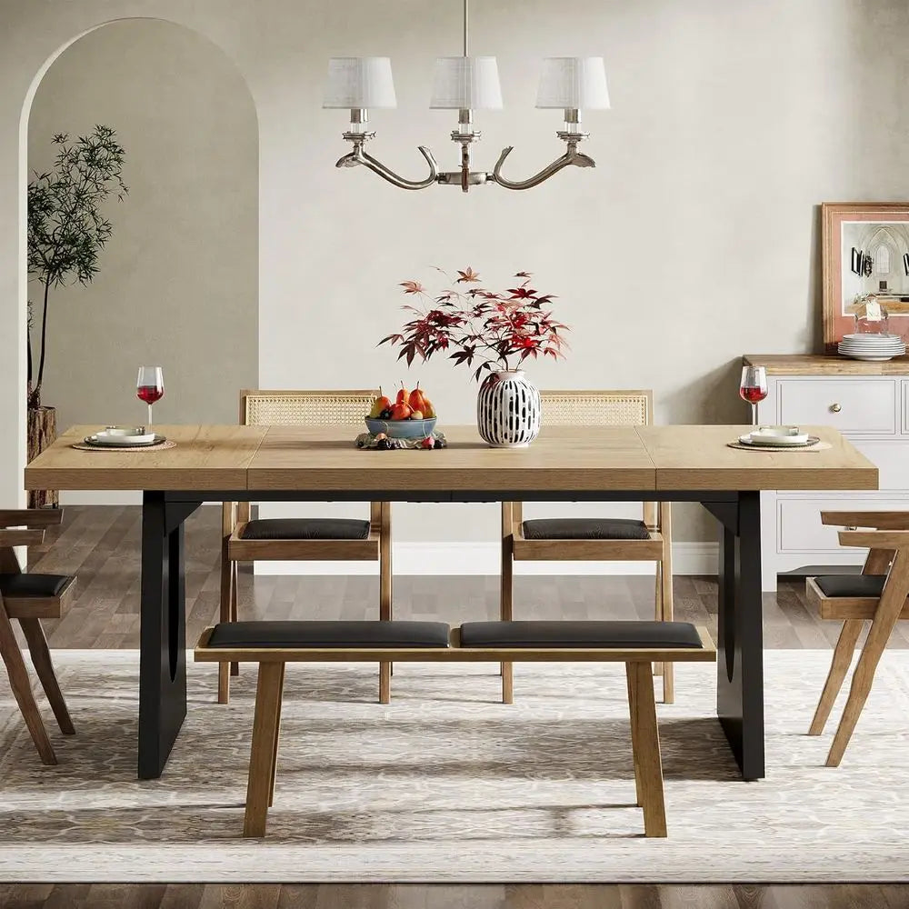 Rustic Oak Dining Table (6–8 Seater)